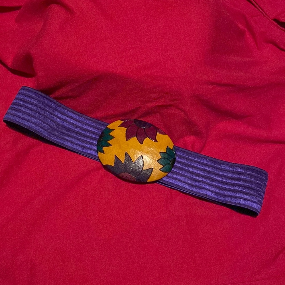 Vintage Elastic belt. 80’s SZ Med.